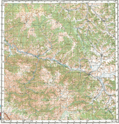 Топографические карты Генштаба России 1:200 000 1см.=2км. M-45-07