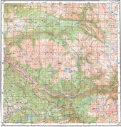 Топографические карты Генштаба России 1:200 000 1см.=2км. M-45-11