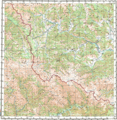 Топографические карты Генштаба России 1:200 000 1см.=2км. M-45-13