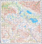 Топографические карты Генштаба России 1:200 000 1см.=2км. M-45-18
