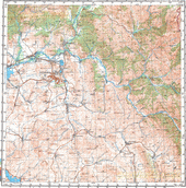 Топографические карты Генштаба России 1:200 000 1см.=2км. M-45-19