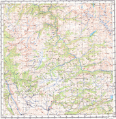 Топографические карты Генштаба России 1:200 000 1см.=2км. M-45-20