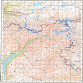 Топографические карты Генштаба России 1:200 000 1см.=2км. M-45-28