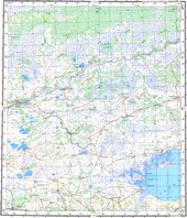 Топографические карты Генштаба России 1:200 000 1см.=2км. N-44-02