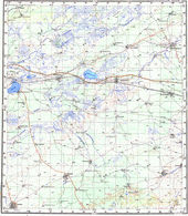 Топографические карты Генштаба России 1:200 000 1см.=2км. N-44-10