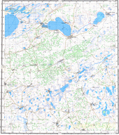 Топографические карты Генштаба России 1:200 000 1см.=2км. N-44-13