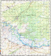 Топографические карты Генштаба России 1:200 000 1см.=2км. N-44-23