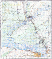 Топографические карты Генштаба России 1:200 000 1см.=2км. N-44-24