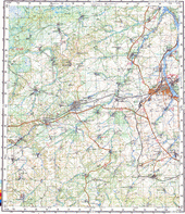 Топографические карты Генштаба России 1:200 000 1см.=2км. N-45-01