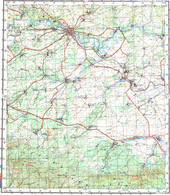 Топографические карты Генштаба России 1:200 000 1см.=2км. N-45-07