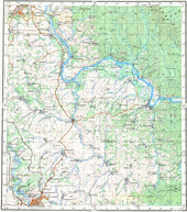 Топографические карты Генштаба России 1:200 000 1см.=2км. N-45-09