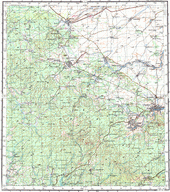 Топографические карты Генштаба России 1:200 000 1см.=2км. N-45-14