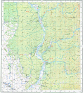 Топографические карты Генштаба России 1:200 000 1см.=2км. N-45-16