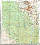 Топографические карты Генштаба России 1:200 000 1см.=2км. N-45-21