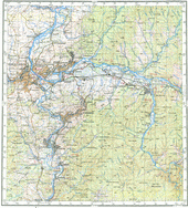 Топографические карты Генштаба России 1:200 000 1см.=2км. N-45-22