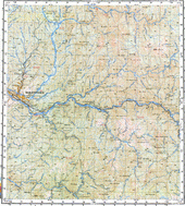 Топографические карты Генштаба России 1:200 000 1см.=2км. N-45-23