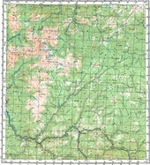 Топографические карты Генштаба России 1:200 000 1см.=2км. N-45-24