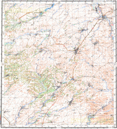 Топографические карты Генштаба России 1:200 000 1см.=2км. N-45-26