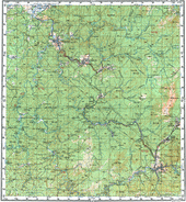 Топографические карты Генштаба России 1:200 000 1см.=2км. N-45-28