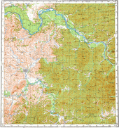 Топографические карты Генштаба России 1:200 000 1см.=2км. N-45-33