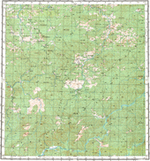 Топографические карты Генштаба России 1:200 000 1см.=2км. N-45-35