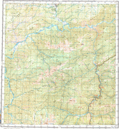 Топографические карты Генштаба России 1:200 000 1см.=2км. N-45-36